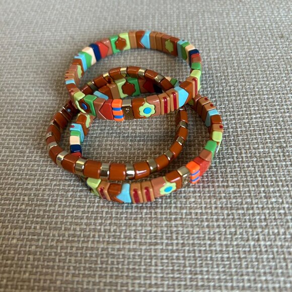 Roxanne Assoulin Desert Rose Patchwork Bracelet - Set of 3 - Picture 6 of 6